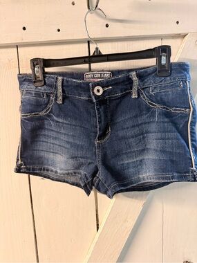 Women's Dark Blue Denim Shorts